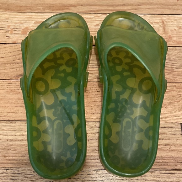 Green Jelly Slip Ons. - Picture 3 of 4